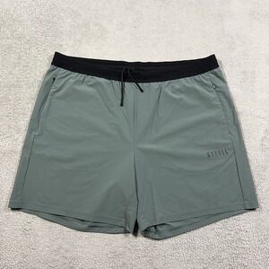 NOBULL Shorts Mens 2XL Green Athletic Performance Training Gym Workout